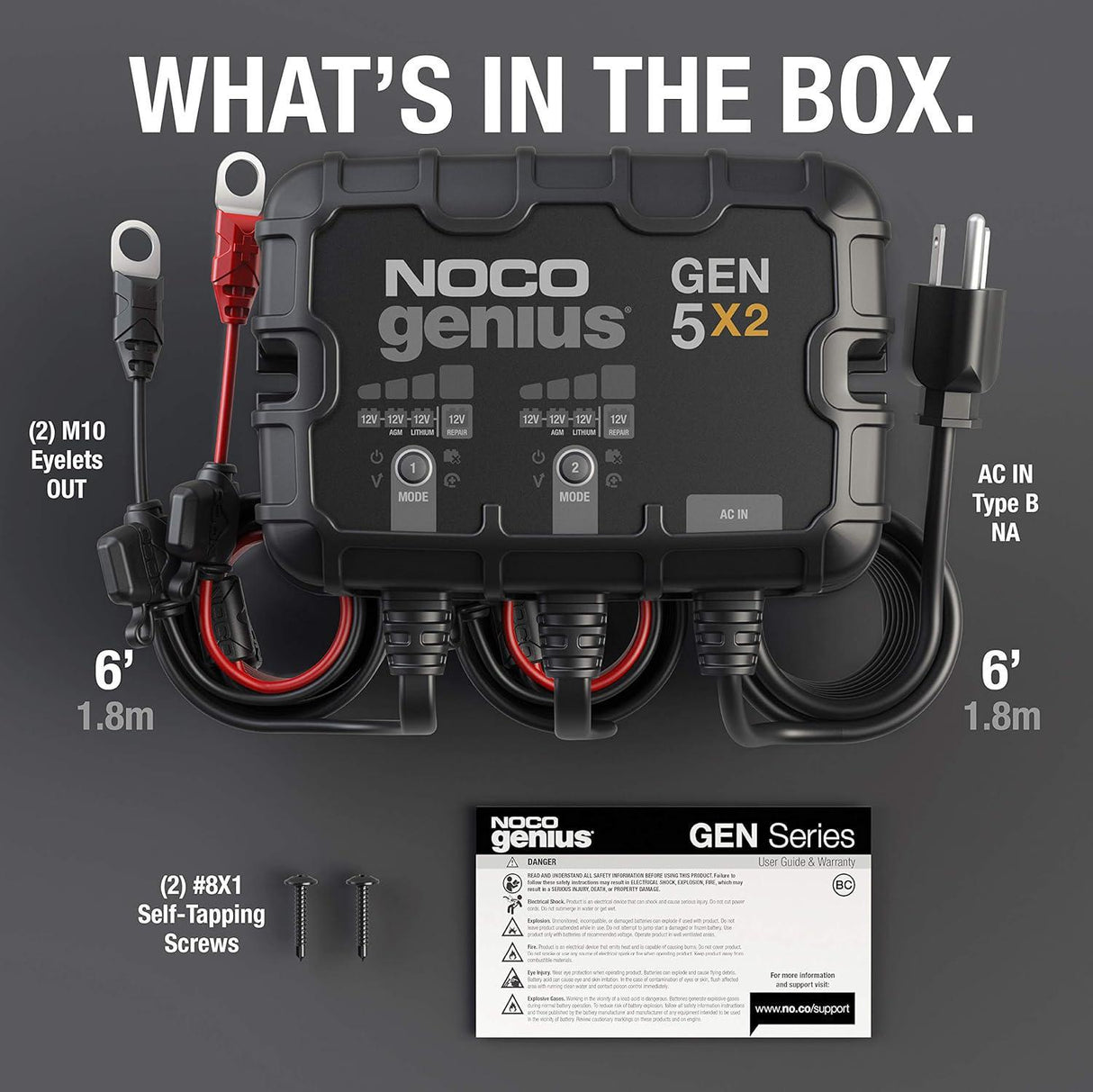 NOCO On-board 5 Amp Battery Charger