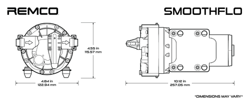 Remco SmoothFlo 5.3gpm 100psi 12V Pump
