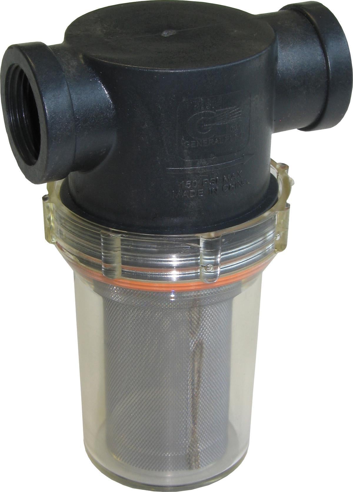GP 3/4" Clear bowl filter - 50 Mesh
