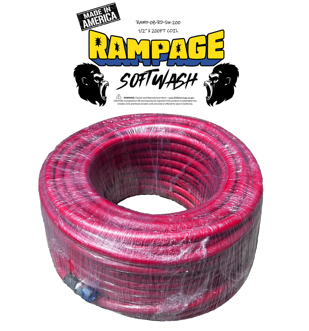 Rampage 3/4" Softwash Hose - Bare