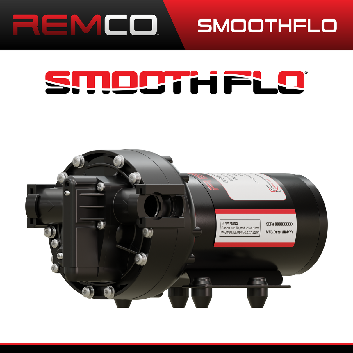 Remco SmoothFlo 5.3gpm 100psi 12V Pump