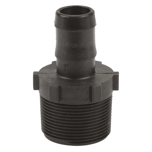 1" Barb x 1-1/2" MPT Poly Hose Barb