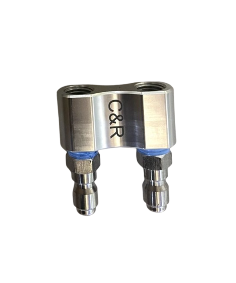 Tip Holder - 2 Tip, Stainless Steel