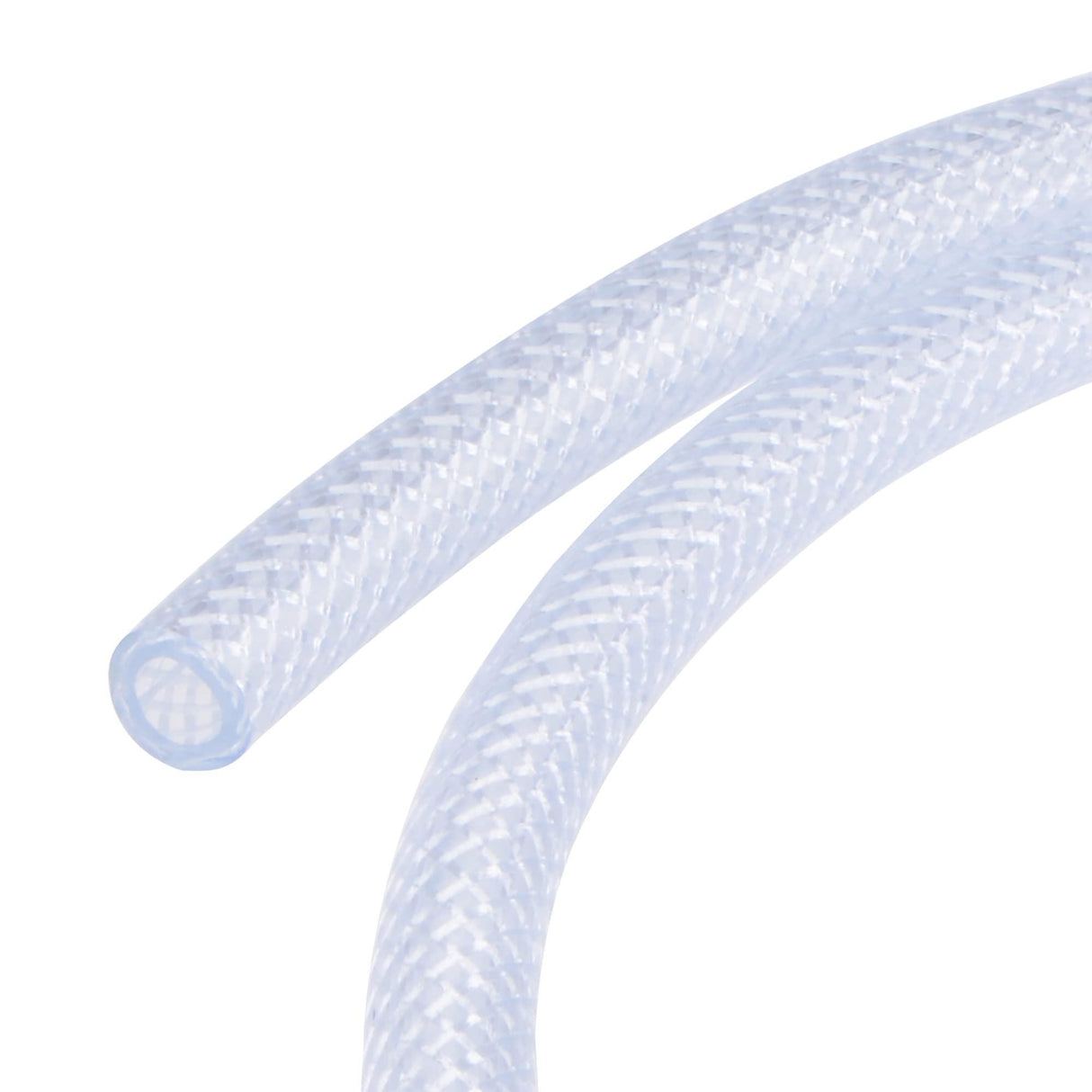 3/8" Braided Reinforced PVC Tubing - Kuritech ClearBraid