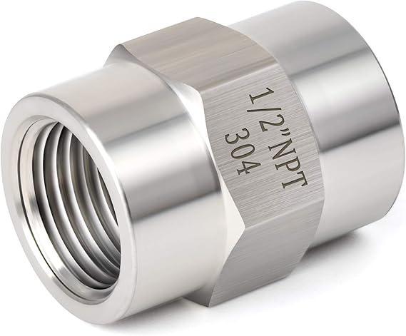 1/2 Inch Female Coupler Stainless Steel