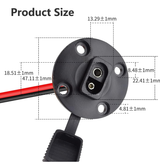 10g Wire Pigtail W/ Connectors W/ Mountable Bulkhead