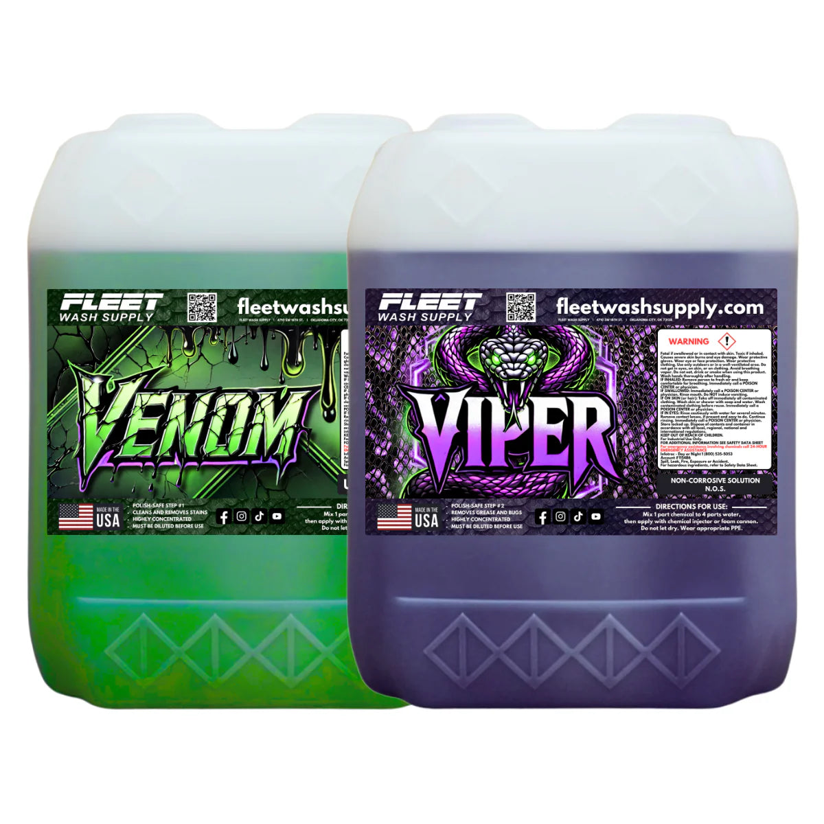Venom & Viper: Complete 2-Step Truck Wash Bundle