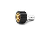 14mm Twist Seal Coupler X 3/8" Plated Steel QC Plug